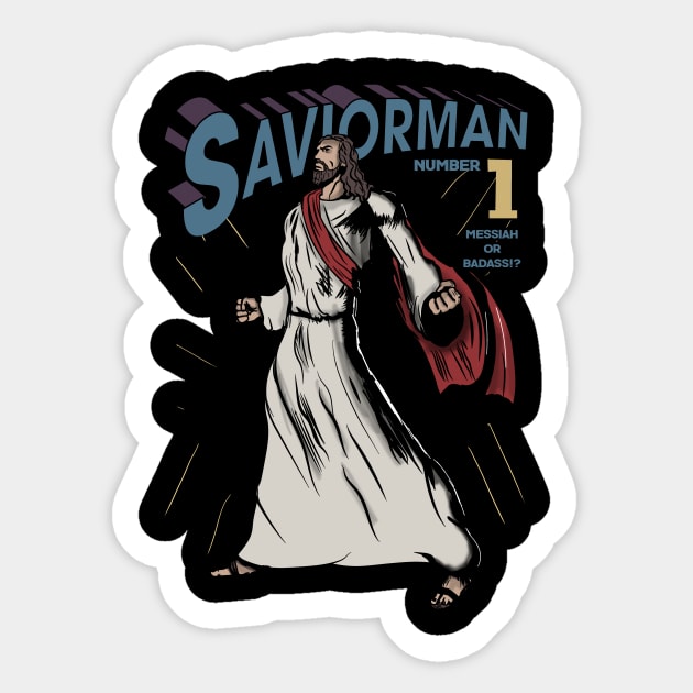 saviorman Sticker by Piercek25